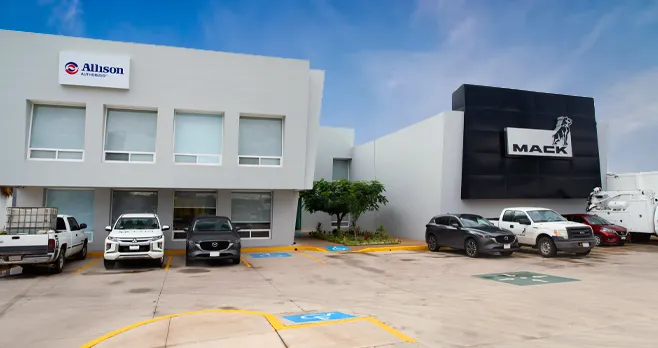 Fachada Sucursal Mack Trucks Aguascalientes
